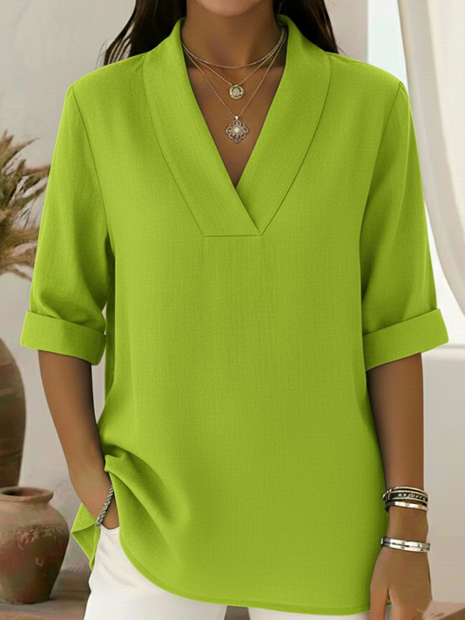 Cecily Linen Tunic Top Loose Fit