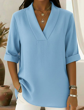 Cecily Linen Tunic Top Loose Fit