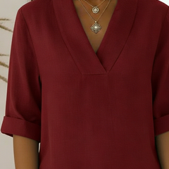 Cecily Linen Tunic Top Loose Fit