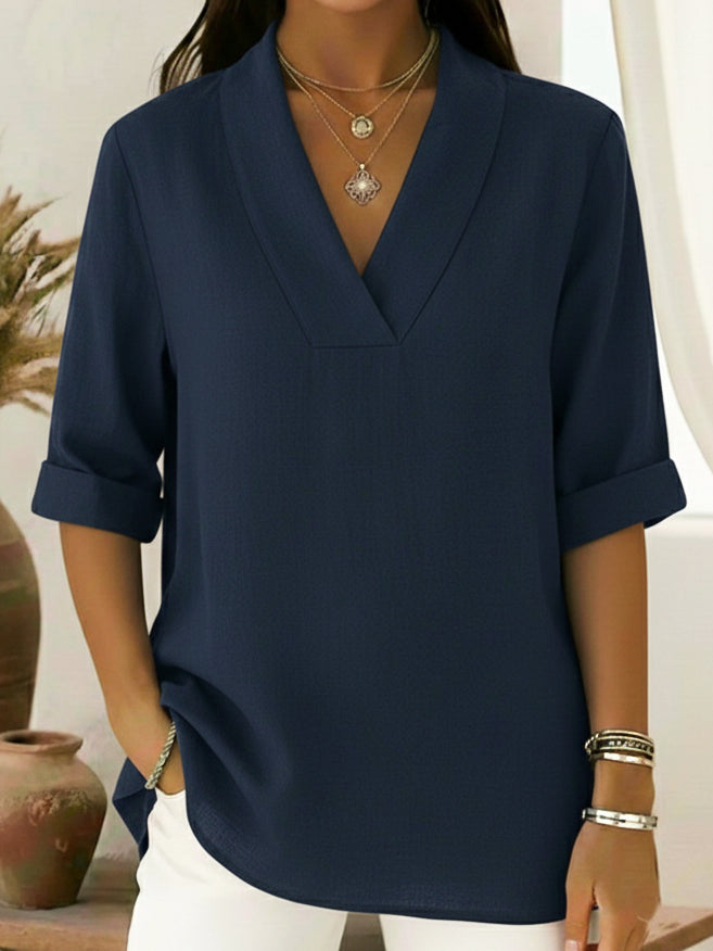 Cecily Linen Tunic Top Loose Fit