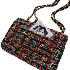 Ophelia Chain Shoulder Bag Textured