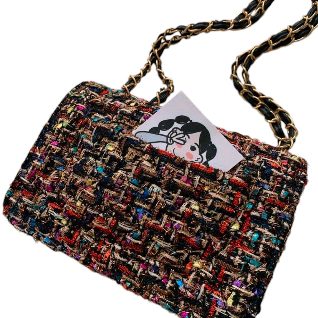 Ophelia Chain Shoulder Bag Textured
