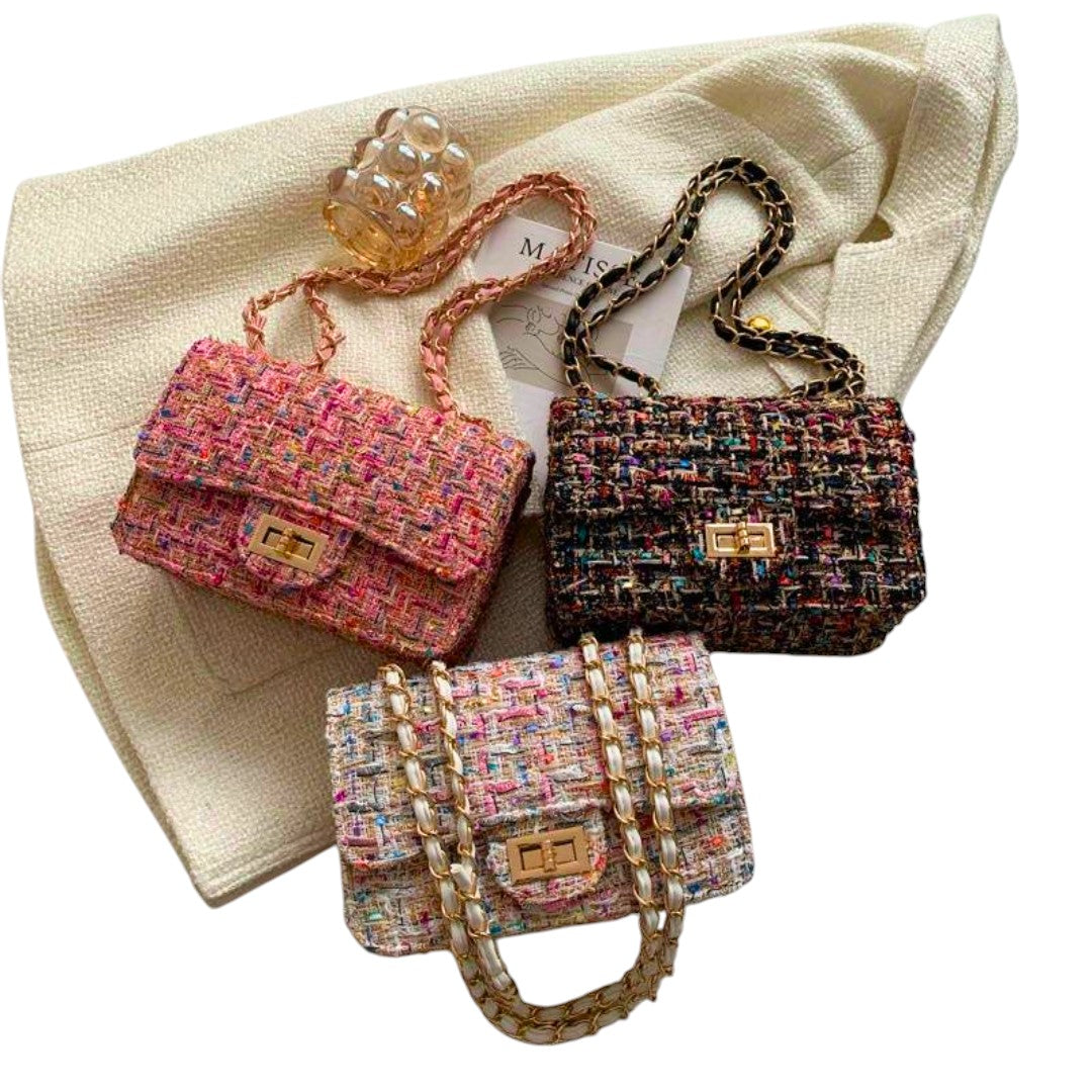 Ophelia Chain Shoulder Bag Textured