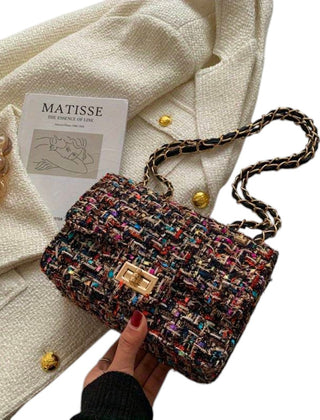 Ophelia Chain Shoulder Bag Textured
