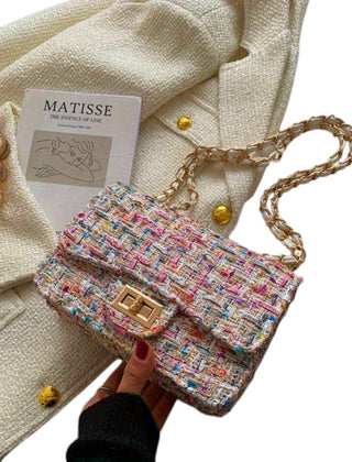 Ophelia Chain Shoulder Bag Textured