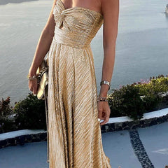 Bustier bodice maxi dress 5