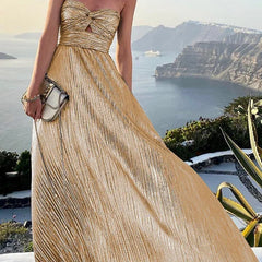 Bustier bodice maxi dress 6