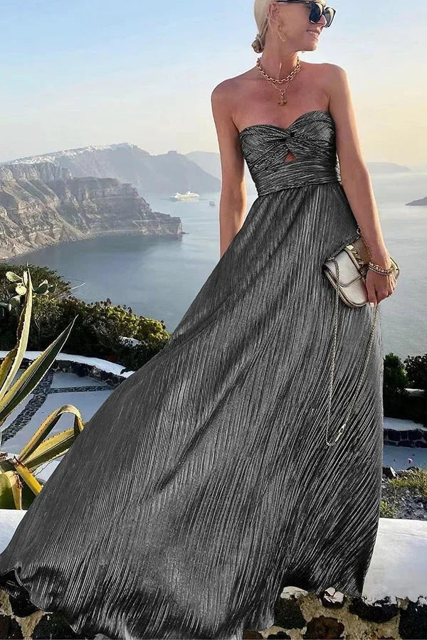 Bustier bodice maxi dress 8