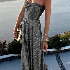 Bustier bodice maxi dress 7