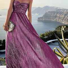 Bustier bodice maxi dress 10