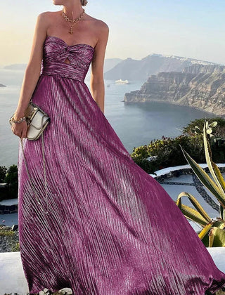 Bustier bodice maxi dress 10