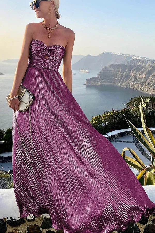 Bustier bodice maxi dress 10