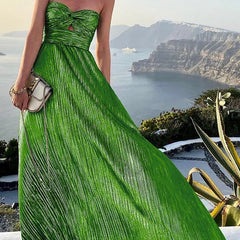 Bustier bodice maxi dress 12