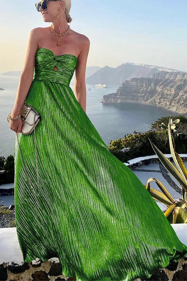 Bustier bodice maxi dress 12