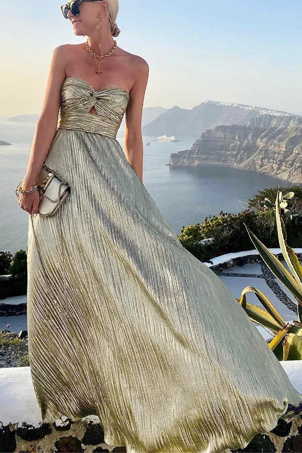 Bustier bodice maxi dress 4