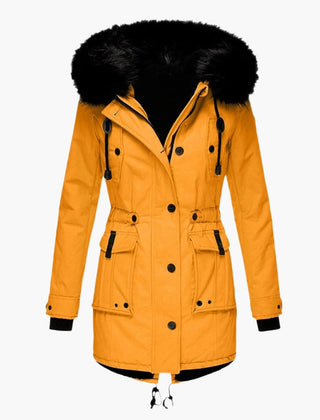 Solveig | Women's Water Resistant Winter Parka With Faux Fur Hood