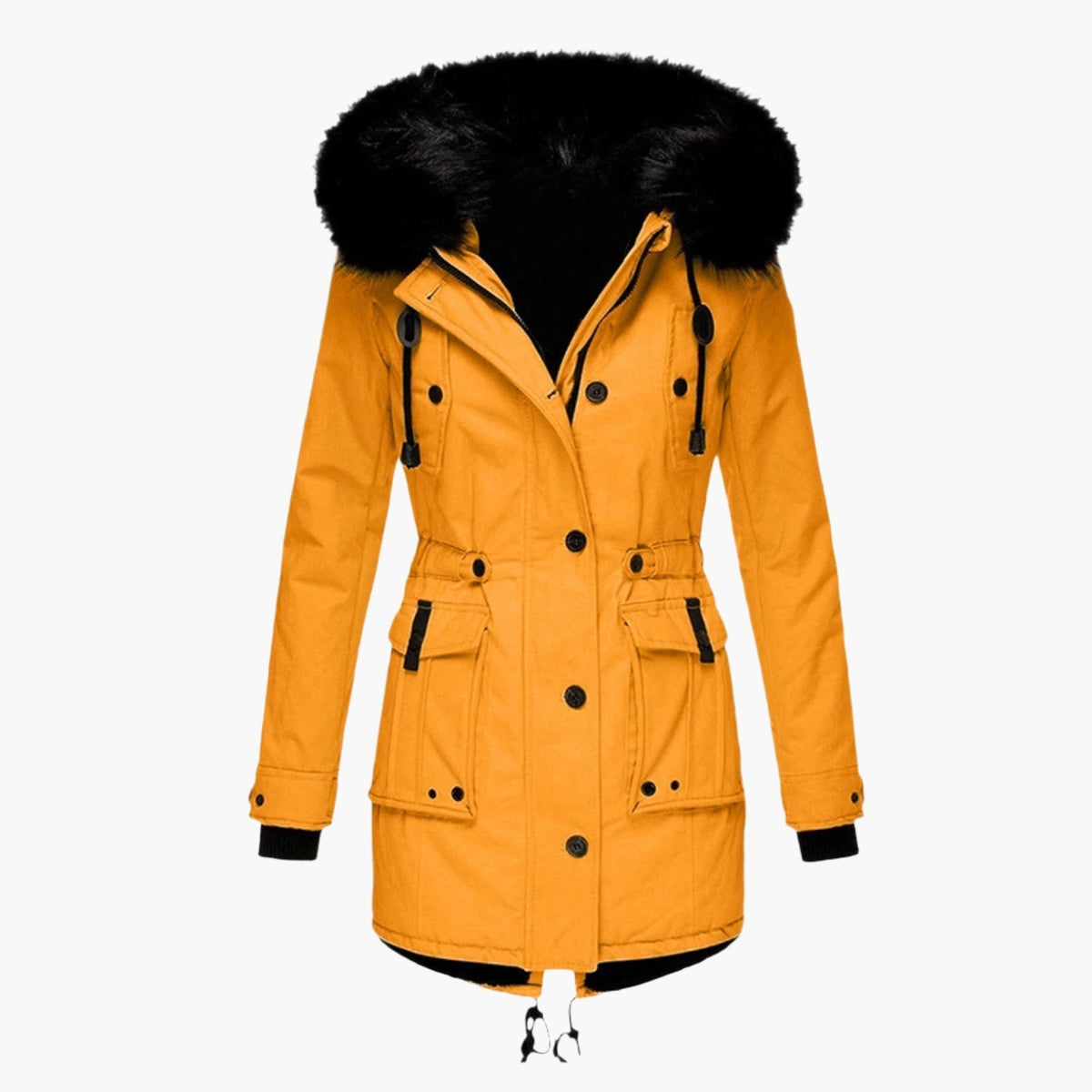 Solveig | Women's Water Resistant Winter Parka With Faux Fur Hood