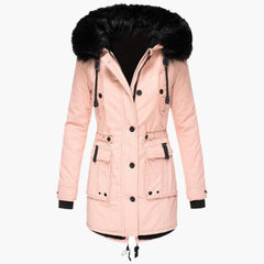 Solveig | Women's Water Resistant Winter Parka With Faux Fur Hood