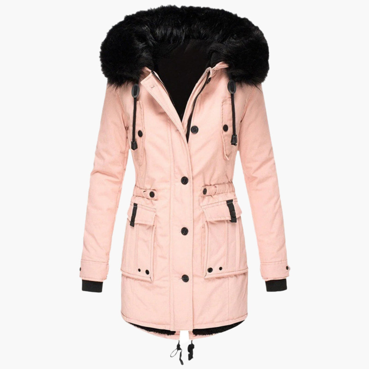 Solveig | Women's Water Resistant Winter Parka With Faux Fur Hood