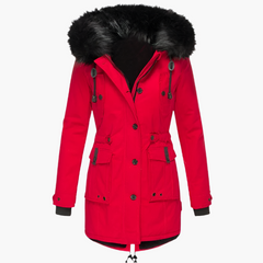 Solveig | Women's Water Resistant Winter Parka With Faux Fur Hood