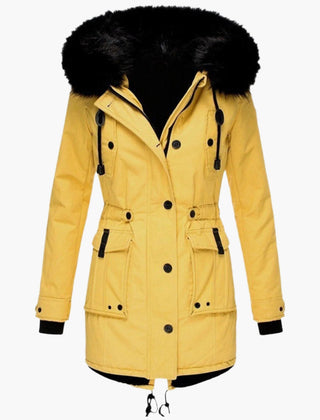Solveig | Women's Water Resistant Winter Parka With Faux Fur Hood