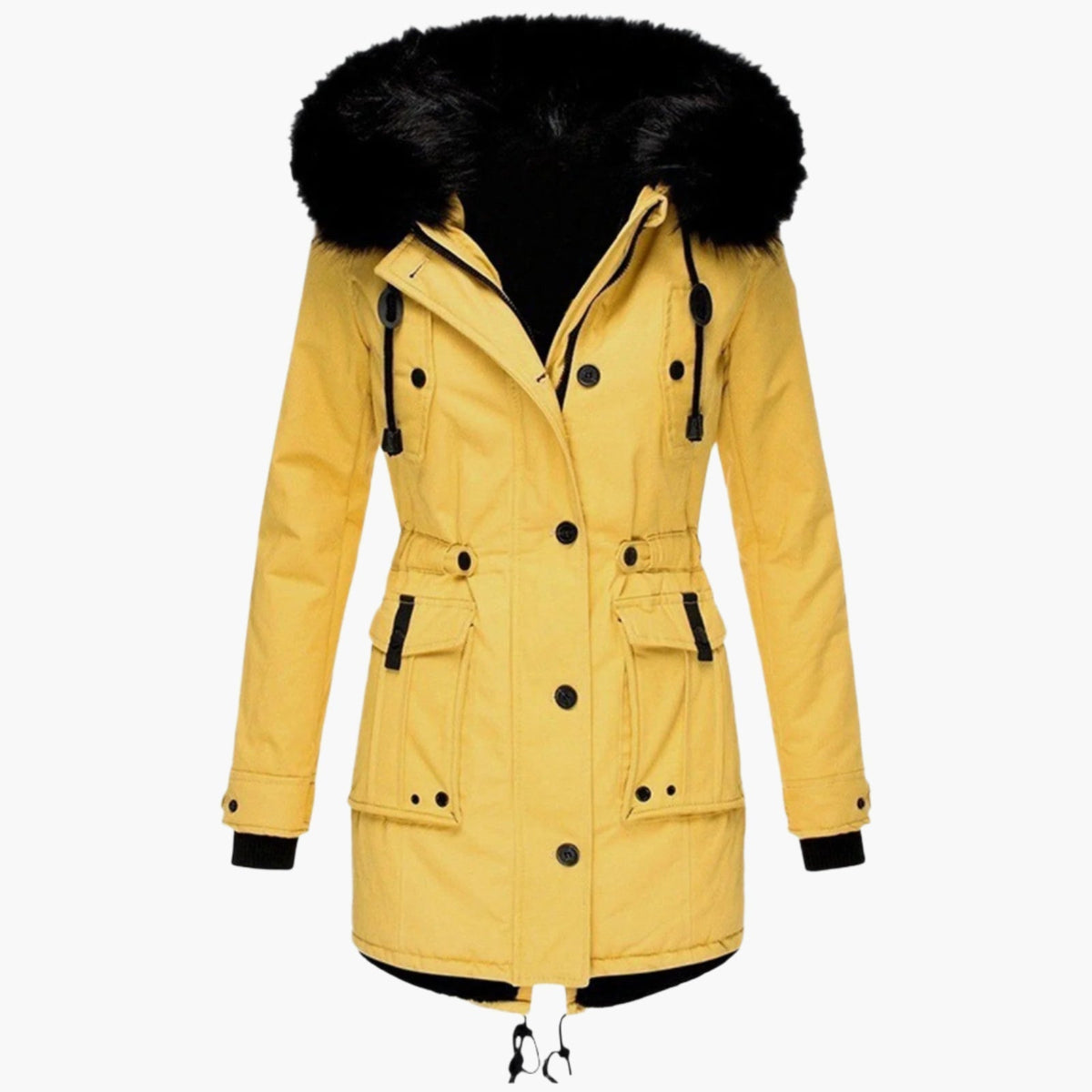 Solveig | Women's Water Resistant Winter Parka With Faux Fur Hood