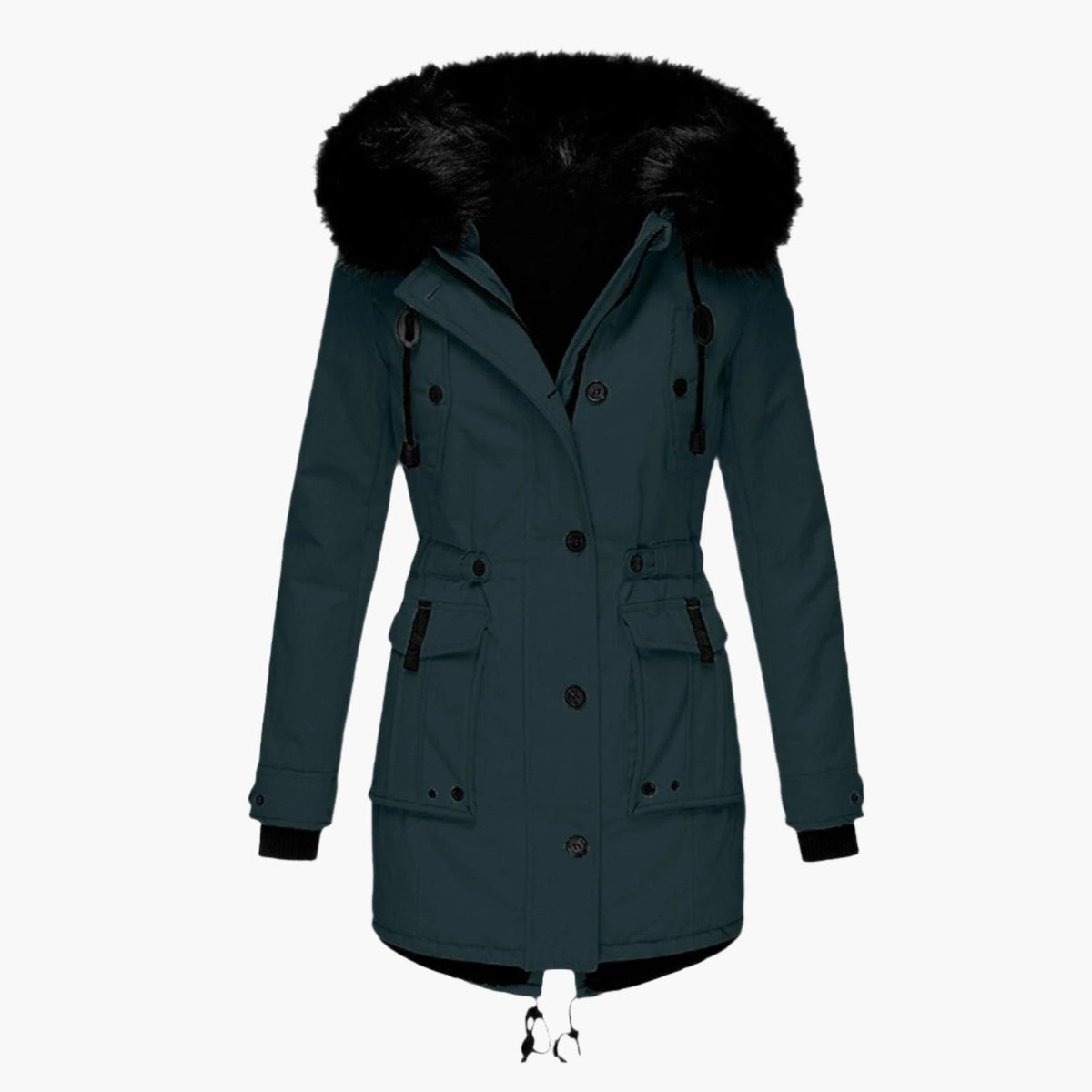 Solveig | Women's Water Resistant Winter Parka With Faux Fur Hood