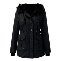 Solveig | Women's Water Resistant Winter Parka With Faux Fur Hood