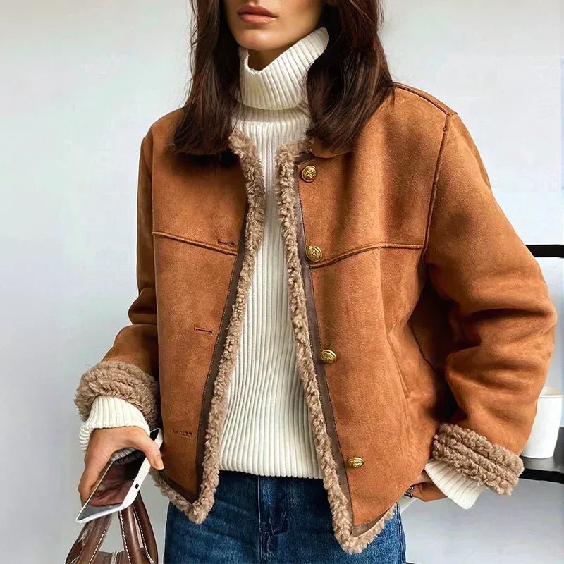 Prue | Warm Ladies Sherpa Jacket