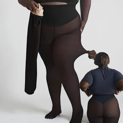 Sophie | Lined Fleece Sheer Womens Thermal Tights