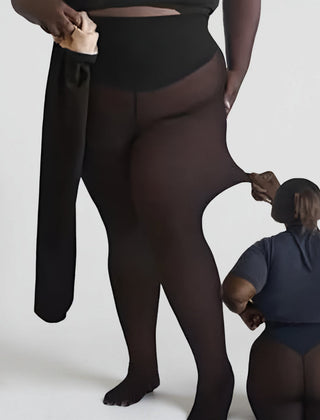 Sophie | Lined Fleece Sheer Womens Thermal Tights