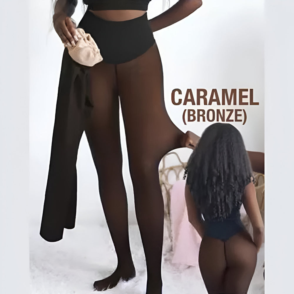 Sophie | Lined Fleece Sheer Womens Thermal Tights