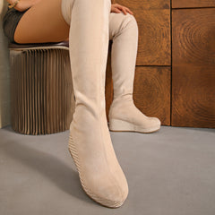 Rosalie Over The Knee Wedge Boots