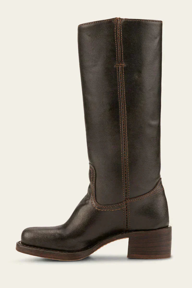 Thelma | Women's Round Toe Knee High Boots With Block Heel
