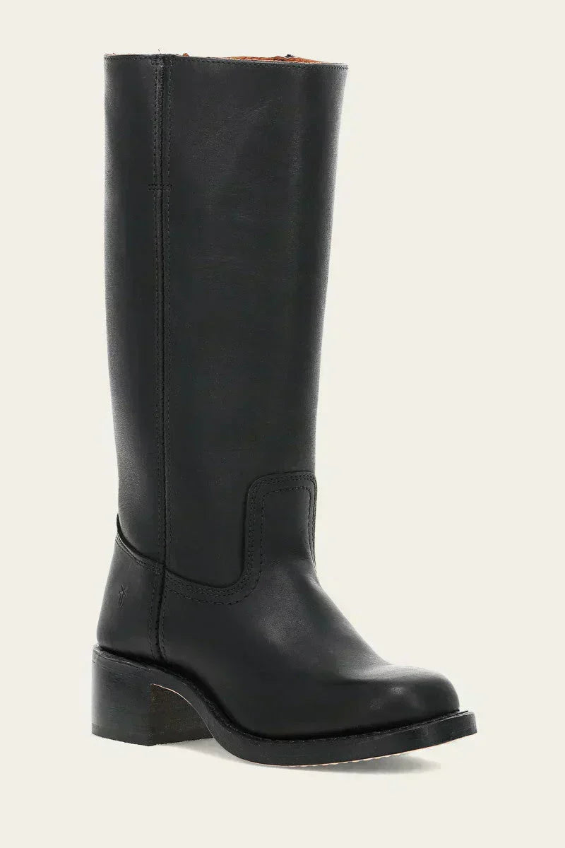 Thelma | Women's Round Toe Knee High Boots With Block Heel