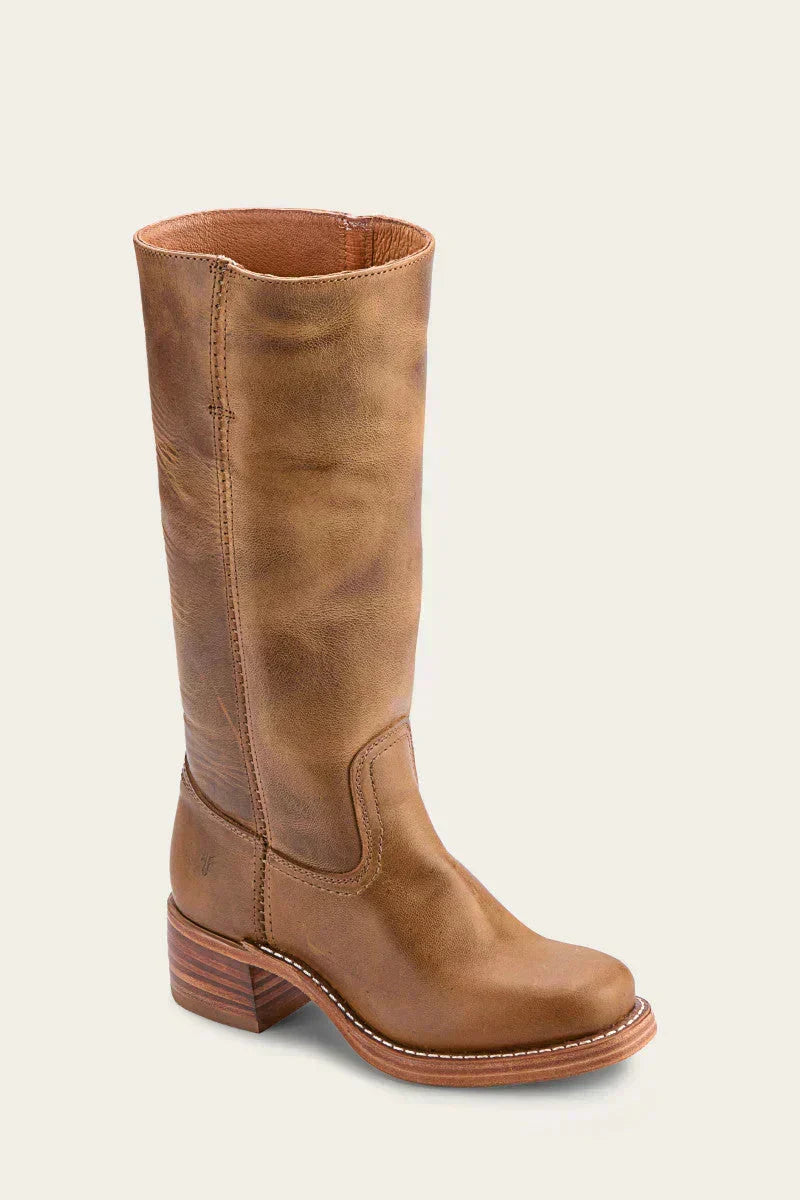 Thelma | Women's Round Toe Knee High Boots With Block Heel
