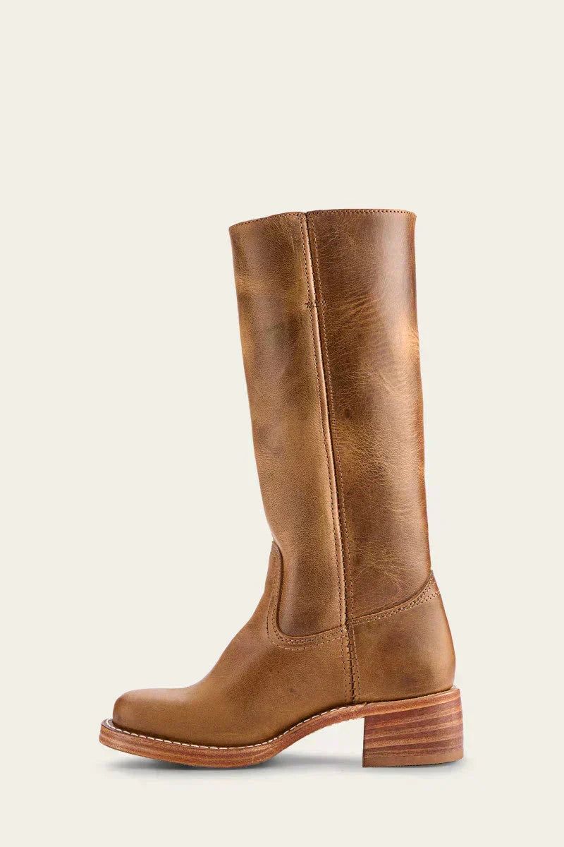 Thelma | Women's Round Toe Knee High Boots With Block Heel