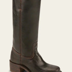 Thelma | Women's Round Toe Knee High Boots With Block Heel