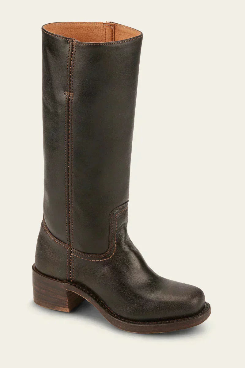 Thelma | Women's Round Toe Knee High Boots With Block Heel