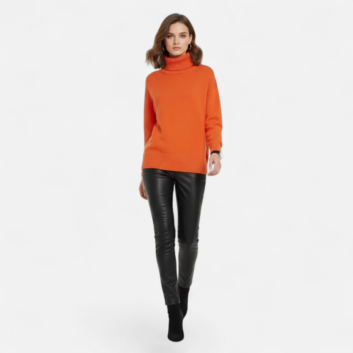 Thea Turtleneck Sweater Chunky Knit
