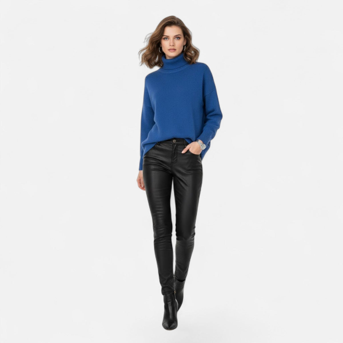 Thea Turtleneck Sweater Chunky Knit