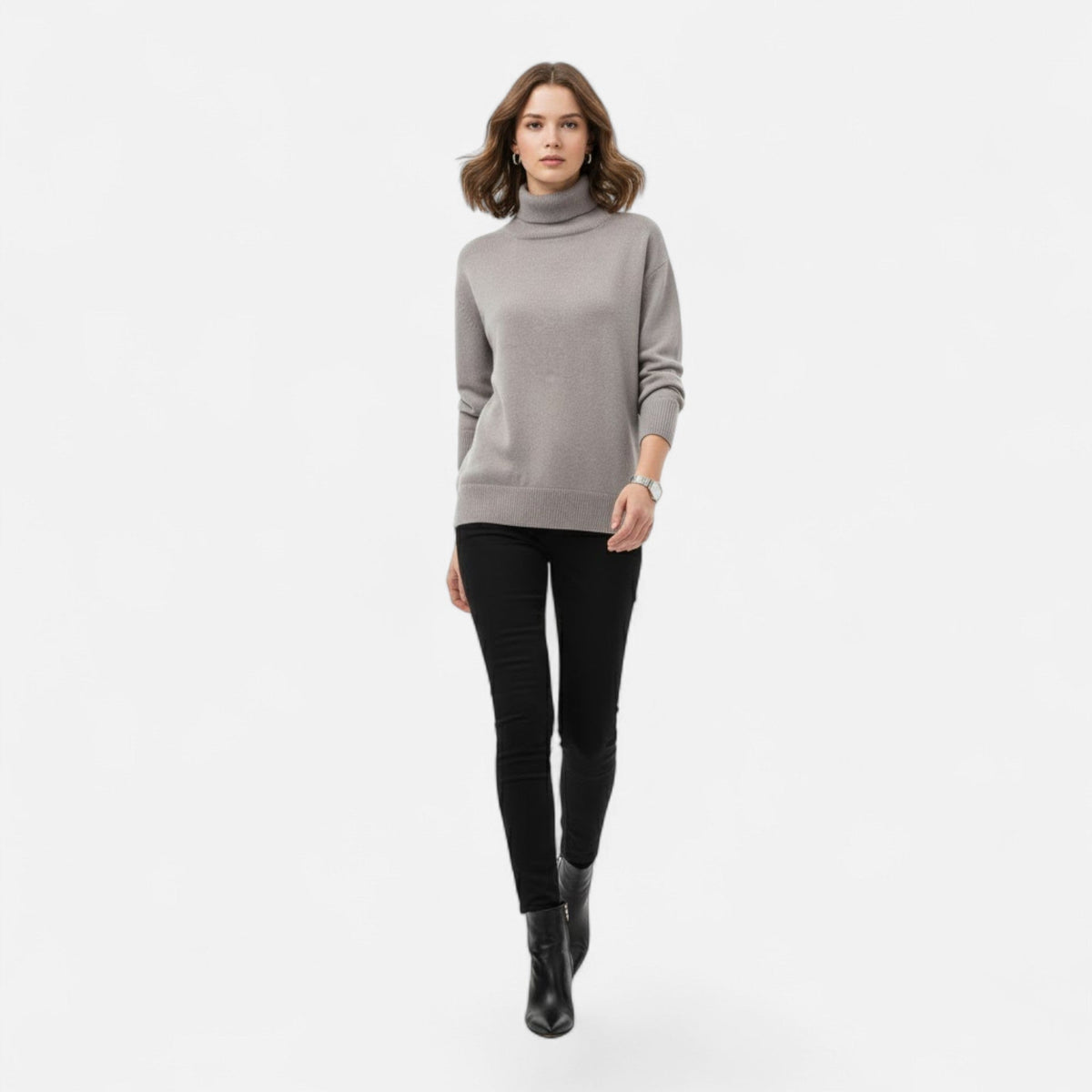 Thea Turtleneck Sweater Chunky Knit