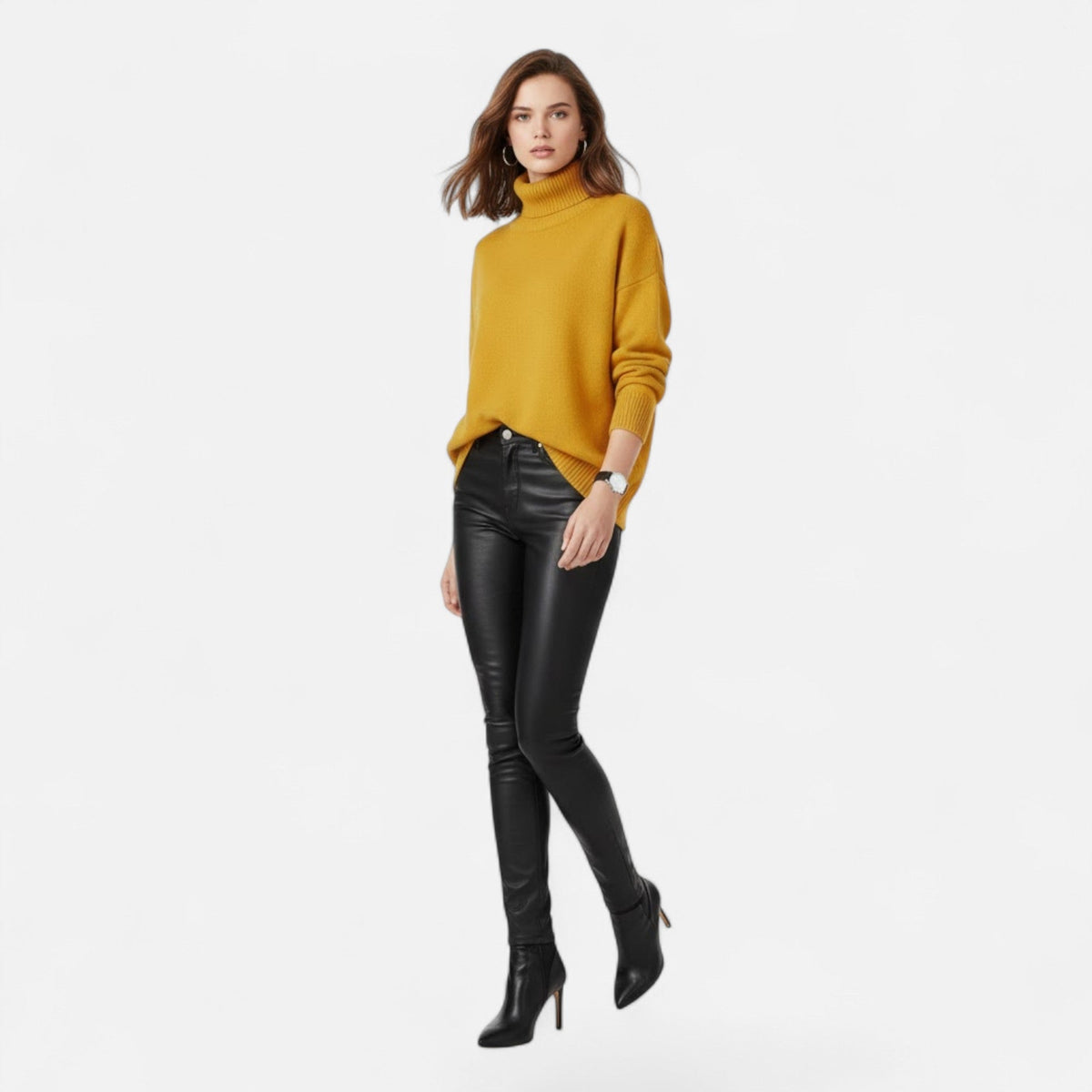 Thea Turtleneck Sweater Chunky Knit