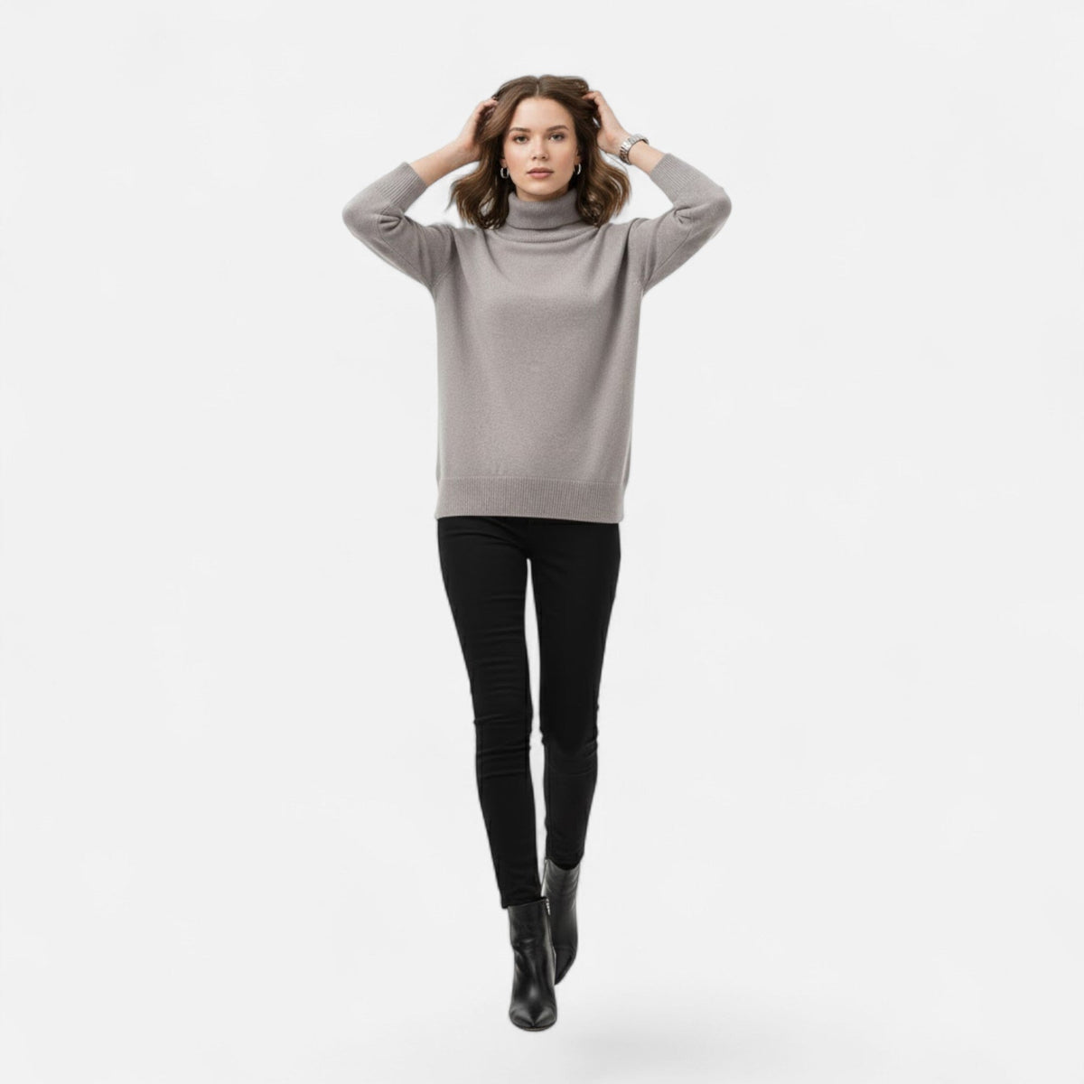 Thea Turtleneck Sweater Chunky Knit