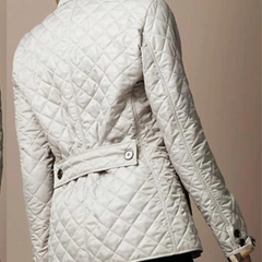 Diamond Quilted Jacket Women Stand Collar - View 4