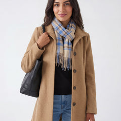 Womens Wool Coat Single Breasted