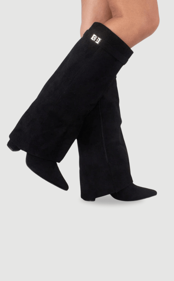 Slouchy Knee High Suede Boots Women - View 2