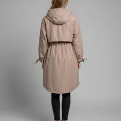 Waterproof Hooded Raincoat Women Long - View 6