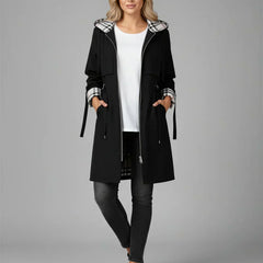 Waterproof Hooded Raincoat Women Long - View 7