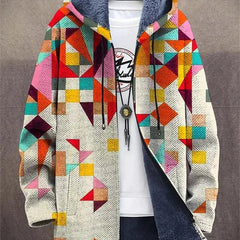 Boho Patchwork Hooded Jacket Women